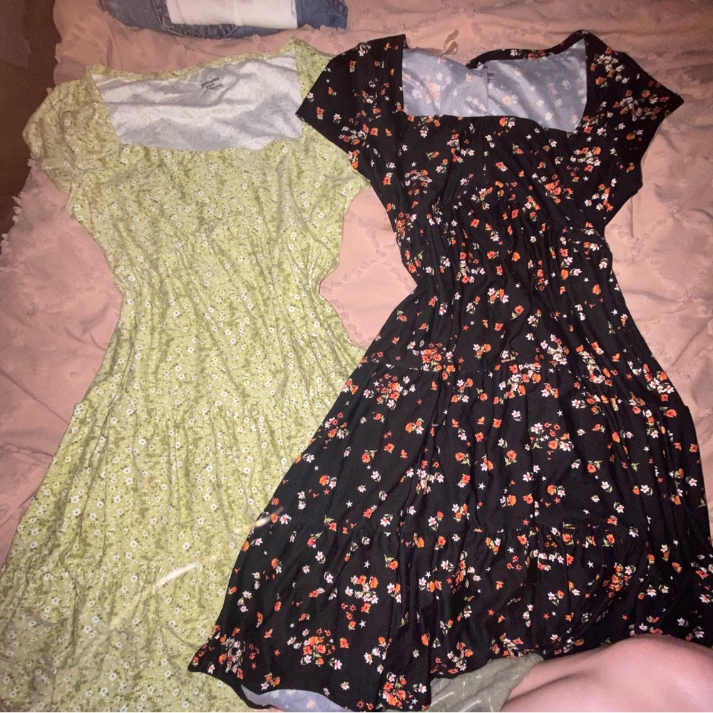 No Boundaries Black Floral A-Line Sundress